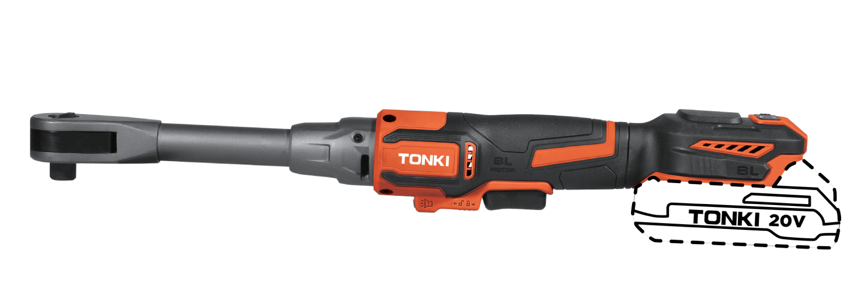 20V Brushless Cordless Ratchet Wrench